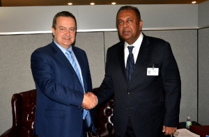 Minister Dacic meets with the MFA of Sri Lanka