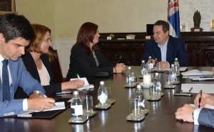 Minister Dacic meets with the Ambassador of Romania