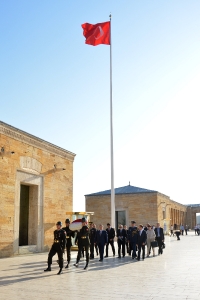 Minister Dacic laid a wreath at Ataturk's mausoleum dedicated