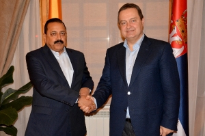 Working dinner of Minister Dacic with Jitendra Singh