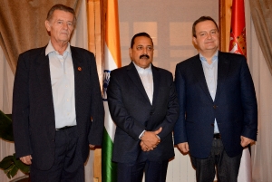 Working dinner of Minister Dacic with Jitendra Singh
