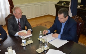 Meeting of Minister Dacic with Jan Braathu