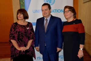 Minister Dacic at the ceremony marking the United Nations Day