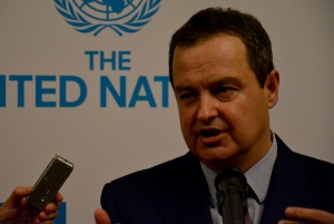 Minister Dacic at the ceremony marking the United Nations Day