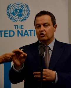 Minister Dacic at the ceremony marking the United Nations Day