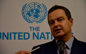 Minister Dacic at the ceremony marking the United Nations Day