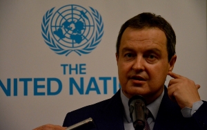 Minister Dacic at the ceremony marking the United Nations Day