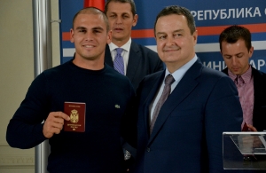 Minister Dacic presented diplomatic passports to athletes