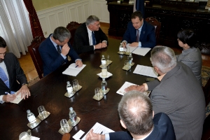 Minister Dacic meets with David Schwendiman