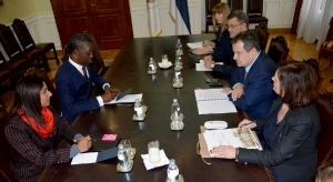 Minister Dacic meets with Roger Nkodo Dang