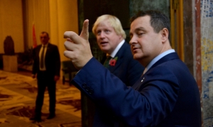 Minister Dacic meets with Boris Johnson