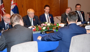 Minister Dacic meets with Boris Johnson