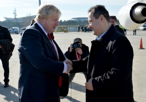 Minister Dacic delighted Boris Johnson