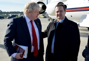 Minister Dacic delighted Boris Johnson