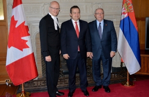 Minister Dacic meets with the presidents of both Houses of Parliament