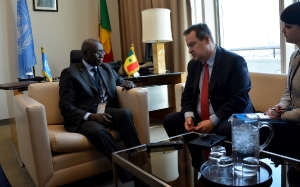 Minister Dačić meets with the chairman of the UN Security Council, , Ambassador of Senegal to the UN