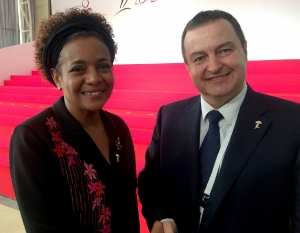 Minister Dacic with Secretary General of the Francophonie