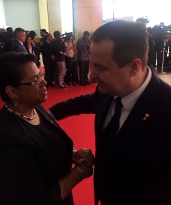 Minister Dacic with MFA of Madagascar