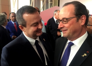 Minister Dacic with Francois Hollande