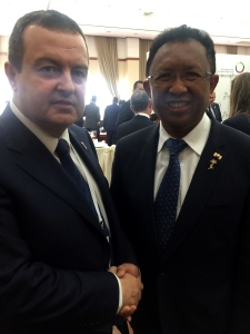 Minister Dacic presented the Order of the President of Madagascar