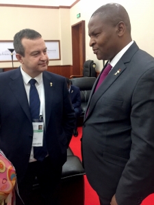 Minister Dacic with President of Central African Republic