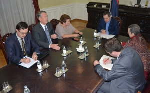 Minister Dacic meets with Lyubov Glebova