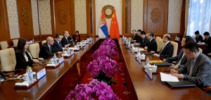 Minister Dacic meets with the Minister of Foreign Affairs of China Wang Yi