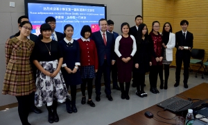 Minister Dacic meet with students of the Department of Serbian Language