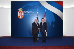 Minister Dacic meets with  Nikos Voutsis