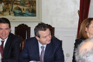  Minister Dacic meets with Nikos Voutsis