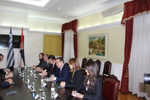  Minister Dacic meets with Nikos Voutsis