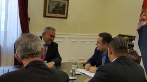 Minister Dacic meets with the Ambassador of Palestine