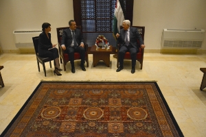 Minister Dacic meets with the President of Palestine, Mahmoud Abbas