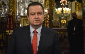Minister Dacic during the midnight mass at the Church of the Nativity of Jesus Christ in Bethlehem