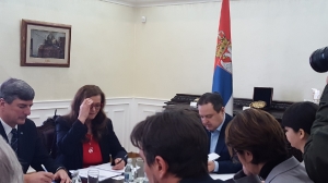 Minister Dacic meets with Gudrun Mosler Törnström