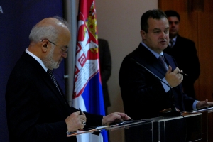 Minister Dacic meets with Ibrahim Al-Jaafari