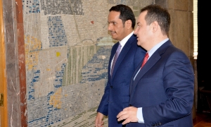 Minister Dacic meets with the Minister of Foreign Affairs of Qatar