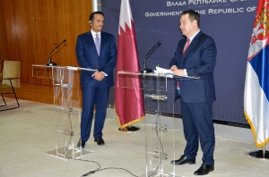 Minister Dacic meets with the Minister of Foreign Affairs of Qatar