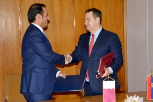 Minister Dacic meets with the Minister of Foreign Affairs of Qatar