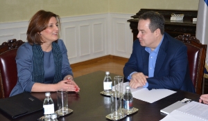 Minister Dacic meets wih Vera Josipovska-Tipko