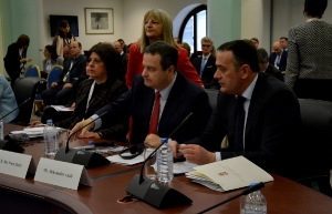 Ministers Dacic and Antic at a meeting of ministers of foreign affairs and energy