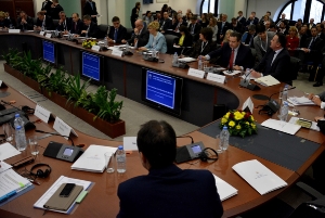 Ministers Dacic and Antic at a meeting of ministers of foreign affairs and energy