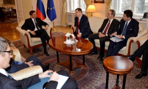 Minister Dacic meets with the President of Slovenia, Borut Pahor