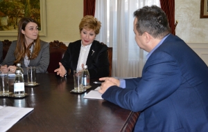 Minister Dacic meets with Maria Koolia-Tsaroucha