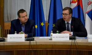 Prime Minister Vucic and Minister Dacic meets with representatives of the EU Council and EK