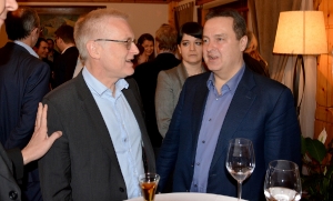 Minister Dacic at a dinner with representatives of the EU Council and the European Commission