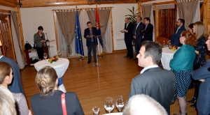 Minister Dacic at a dinner with representatives of the EU Council and the European Commission