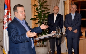 Minister Dacic at a dinner with representatives of the EU Council and the European Commission