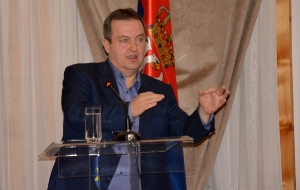 Minister Dacic at a dinner with representatives of the EU Council and the European Commission