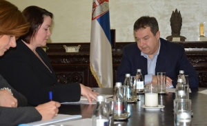 Minister Dacic meets with Karla Hershey